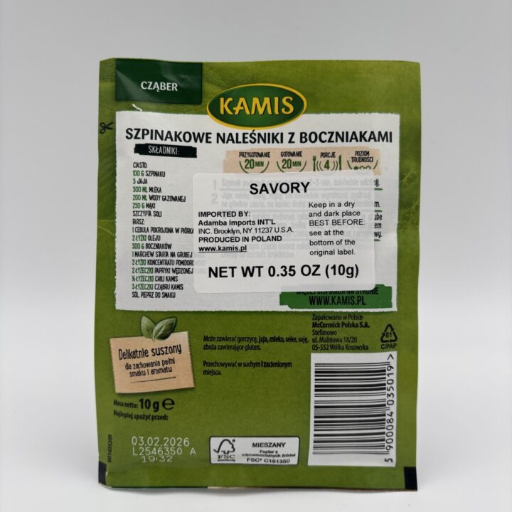 Alternative view of kamis czaber, savory