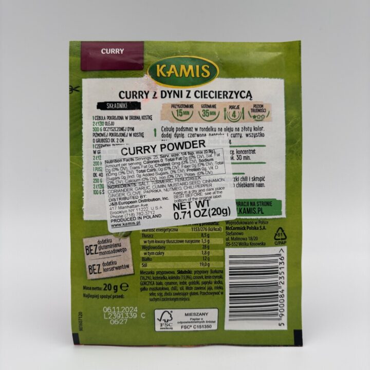 Alternative view of kamis curry powder