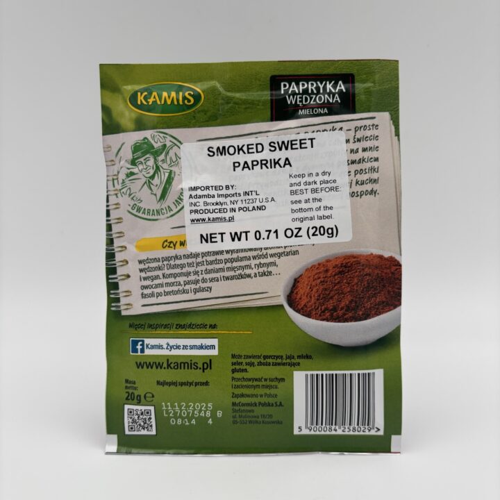 Alternative view of kamis papryka wedzona slodka mielona, smoked sweet paprika