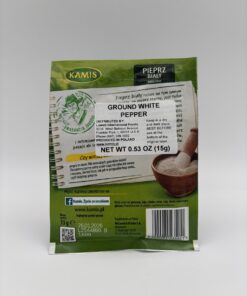 Alternative view of kamis pieprz bialy mielony, ground white pepper