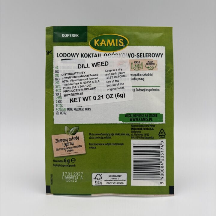 Alternative view of kamis koperek, dill weed