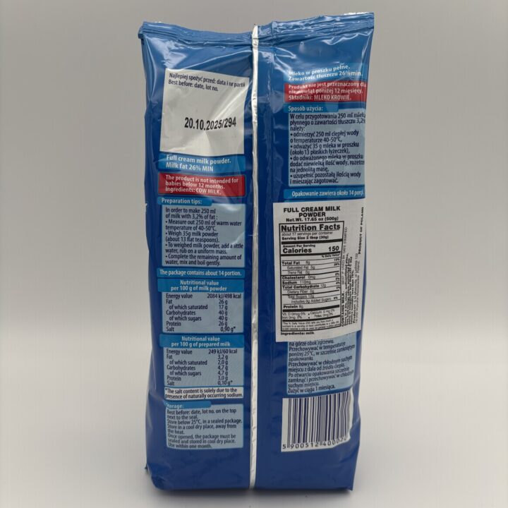 Alternative view of mlekovita mleko w proszku pelne, full cream milk powder
