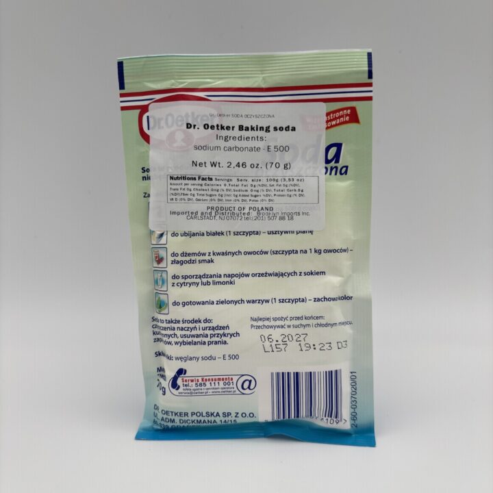 Alternative view of dr. Oetker soda oczyszczona