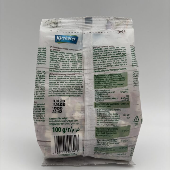 Alternative view of kucharek wloszczyzna suszona dried vegetables blend