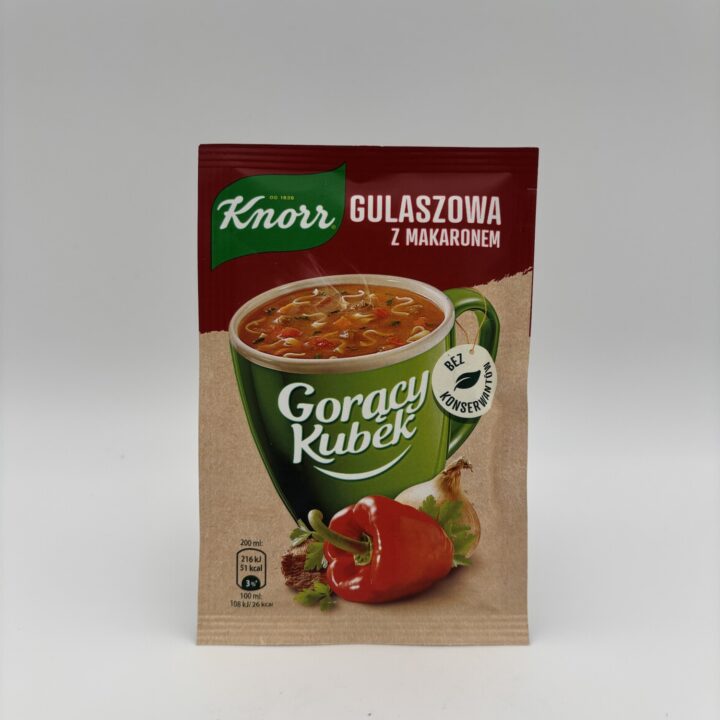 knorr gulaszowa z makaronem