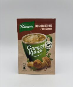 knorr borowikowa z grzankami
