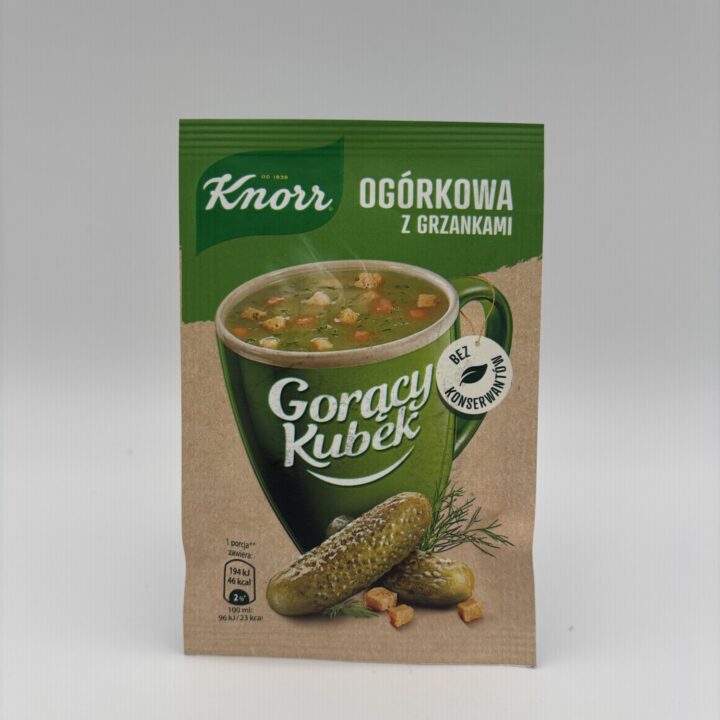 knorr ogorkowa z grzankami