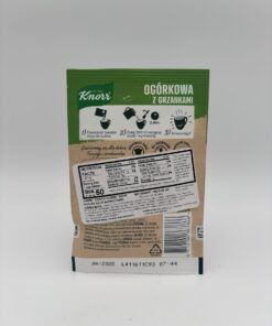 Alternative view of knorr ogorkowa z grzankami