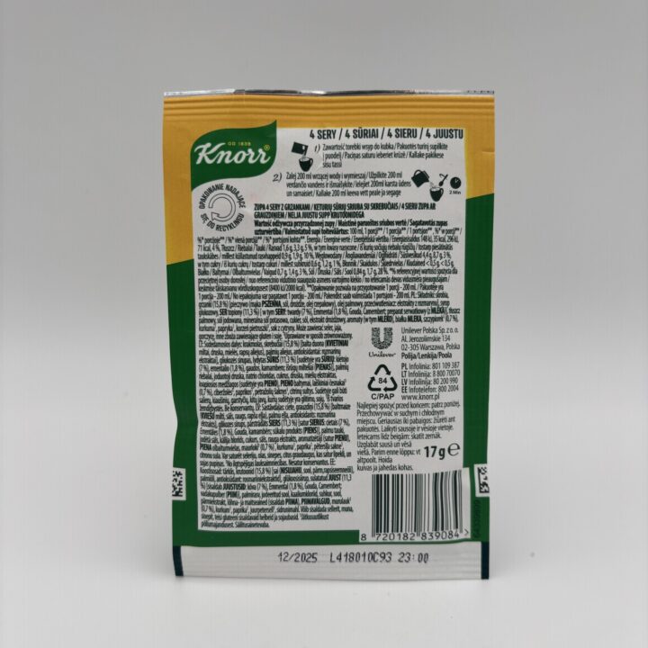 Alternative view of knorr 4 sery z grzankami