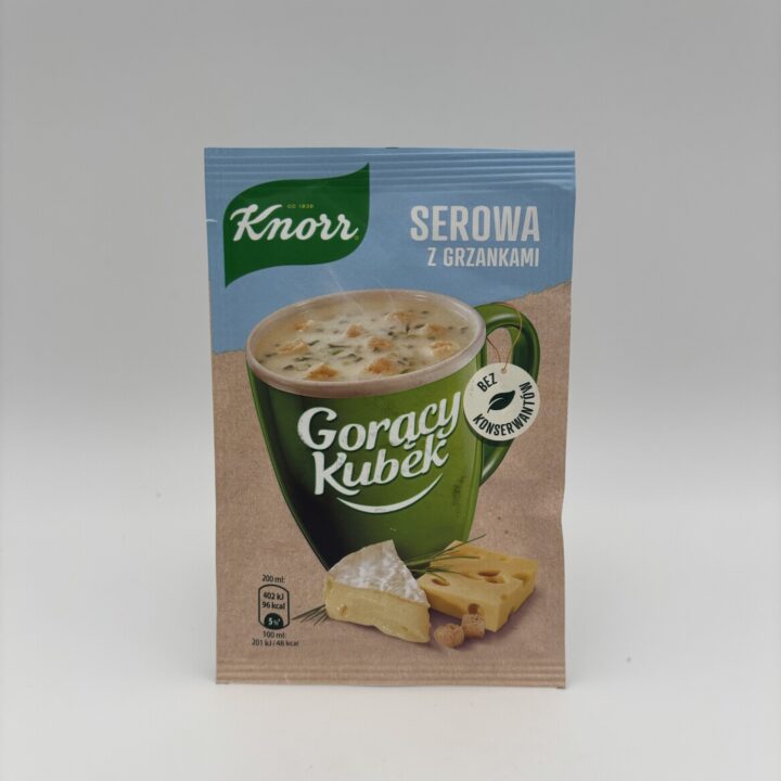 knorr serowa z grzankami