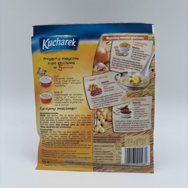 Alternative view of kucharek zupa grochowa