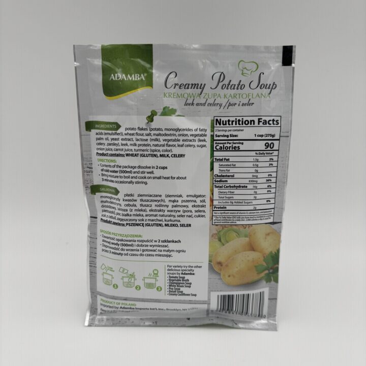 Alternative view of adamba creamy potato soup