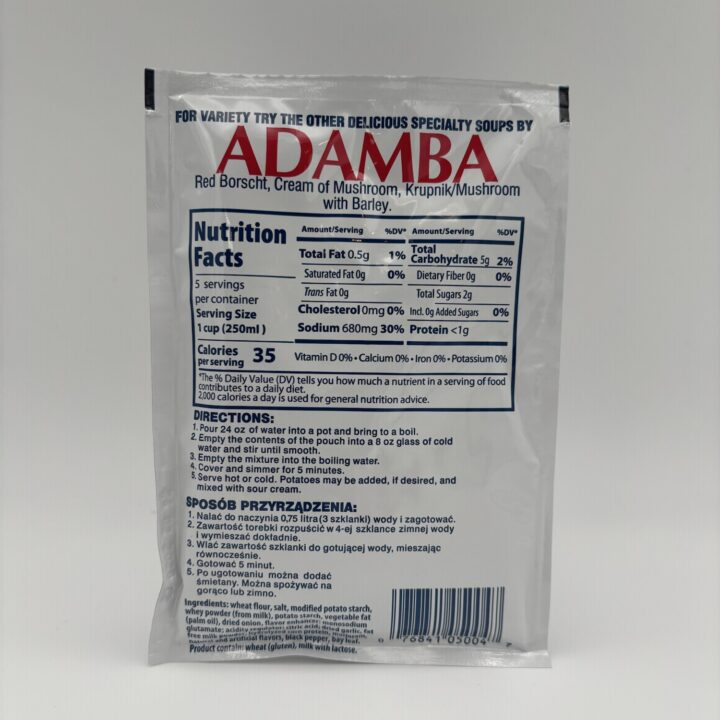 Alternative view of Adamba polish style white borscht zurek soup