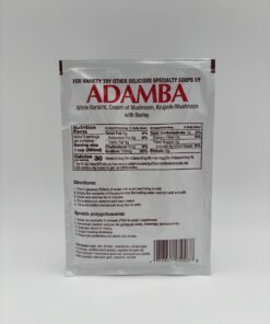 Alternative view of adamba polish style red borscht soup