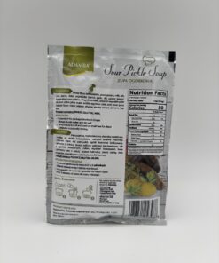 Alternative view of adamba sour pickle soup