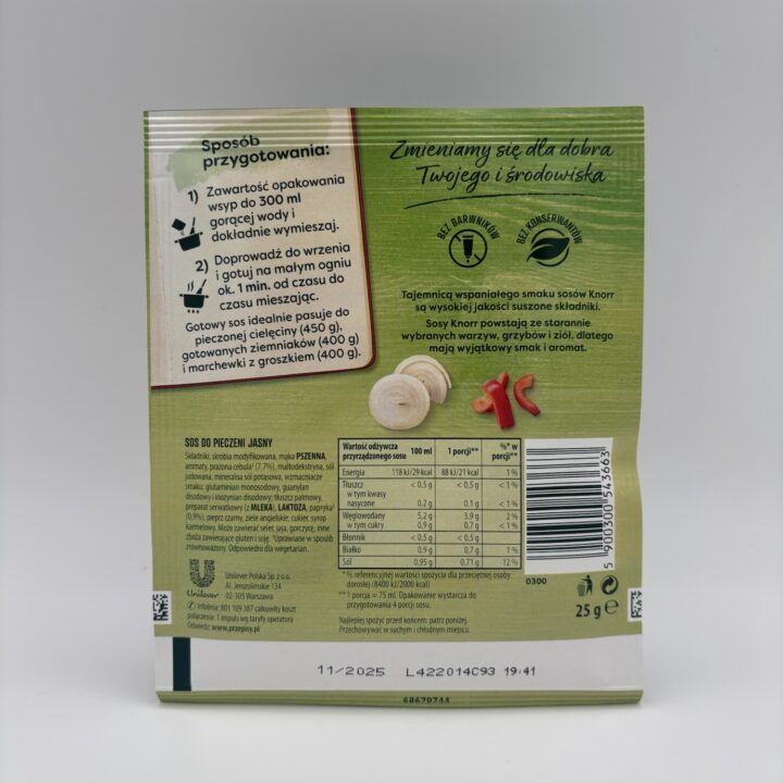 Alternative view of knorr sos do pieczeni jasny