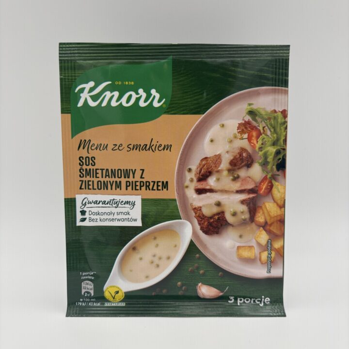 knorr sos smietanowy z zielonym pieprzem