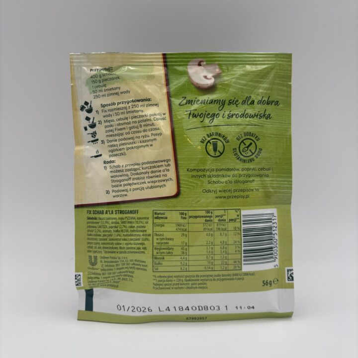 Alternative view of knorr Chan a’la stroganoff