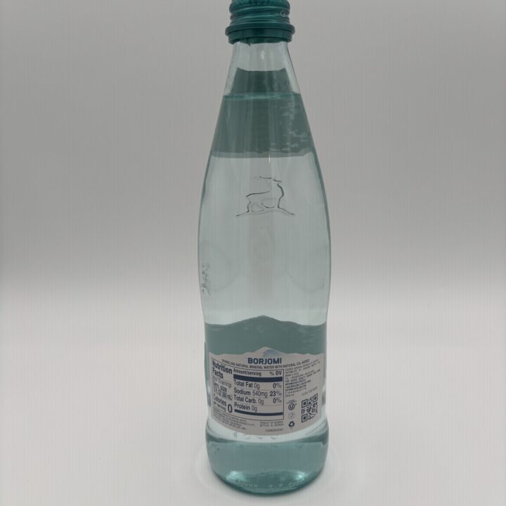 Alternative view of borjormi sparkling mineral water