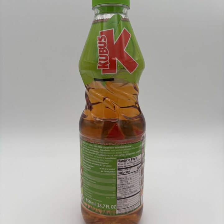 Alternative view of kubus apple juice