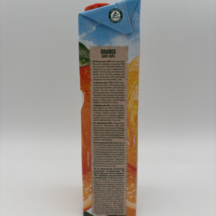 Alternative view of Hortex Juice 100% orange