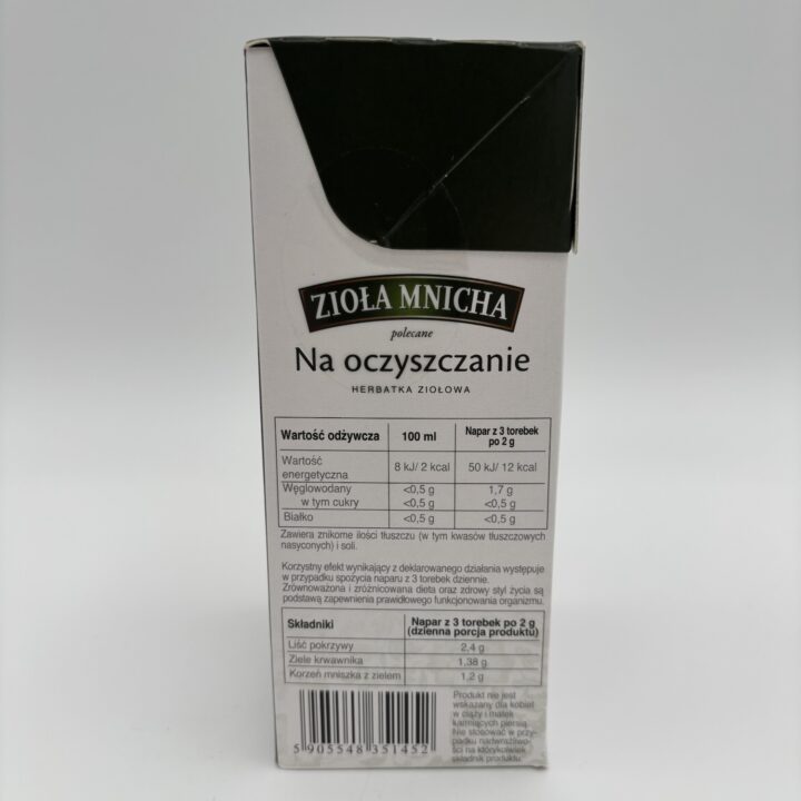 Alternative view of ziola mnicha na oczyszczanie