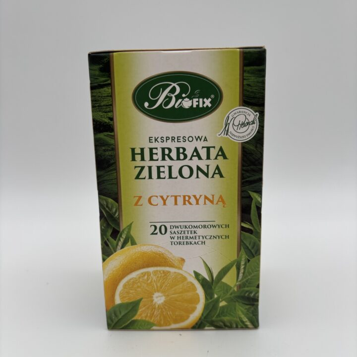 Biofix Ekspresowa Herbata Zielona z Cytryna
