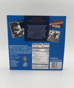Alternative view of E.Wedel Torcik Wedlowski, Wafer with peanut filling in dark chocolate