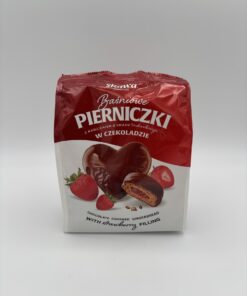 Skawa Basniowe Pierniczki chocolate covered gingerbread with strawberry filling
