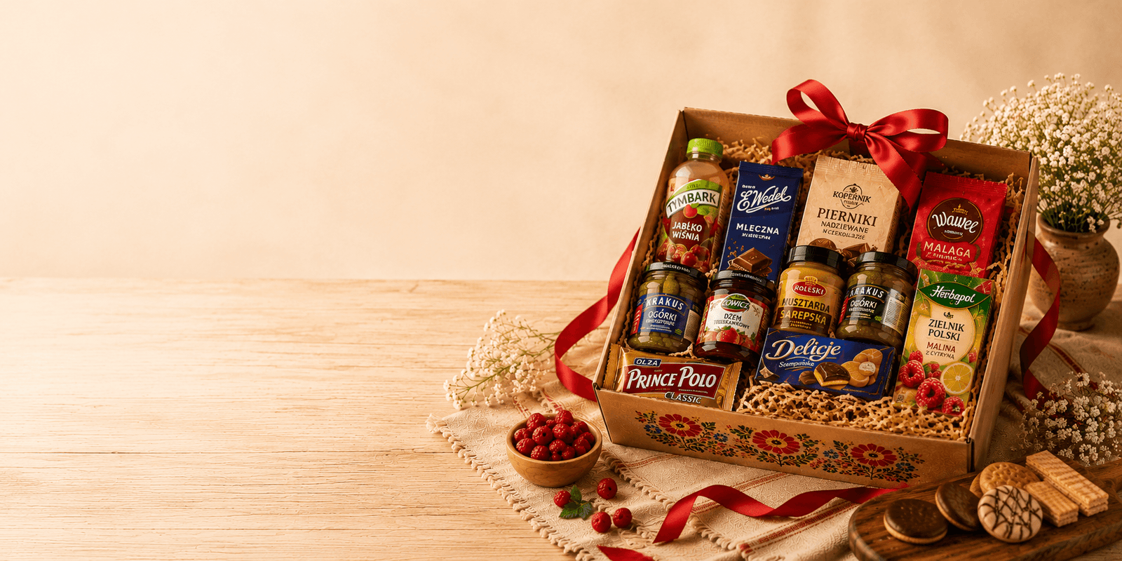 Kielbasa Lover's gift box with assorted Polish smoked meats