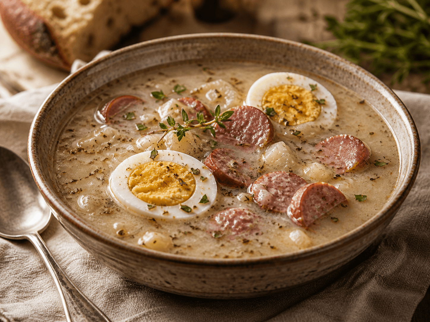 Żurek Polish sour rye soup